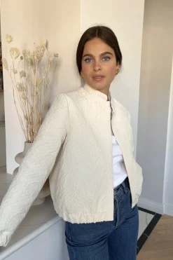 Clearance Maison Guillemette VESTE SOLINE IVOIRE