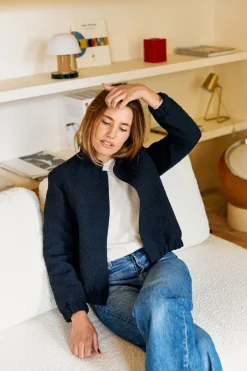 Cheap Maison Guillemette VESTE SOLINE MARINE