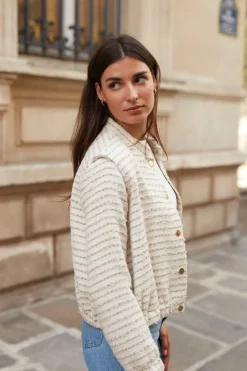 Shop Maison Guillemette VESTE TWEED ELENA