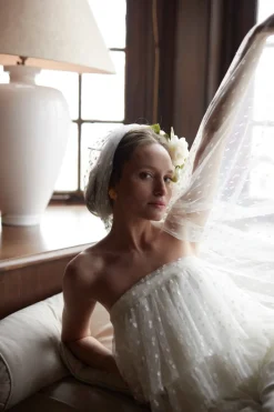 Flash Sale Maison Guillemette VOILE PLUMETIS - COLLECTION BLANCHE